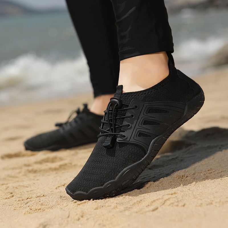 5 mm Cushioned Barefoot Water Shoe in use, view 3