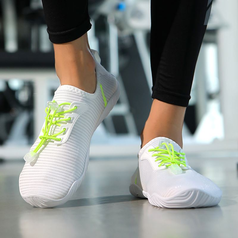 Ribbed Knit Barefoot Water Shoe in use, view 5