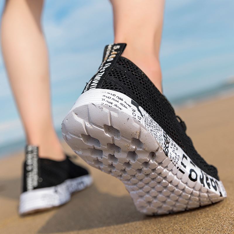 Open-Mesh Beach Walking Shoe in use, view 4