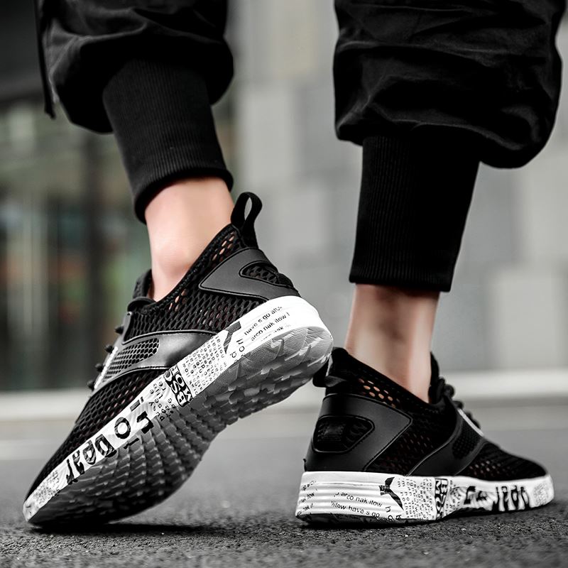 Lace-Up Mesh Beach Sneaker in use, view 3