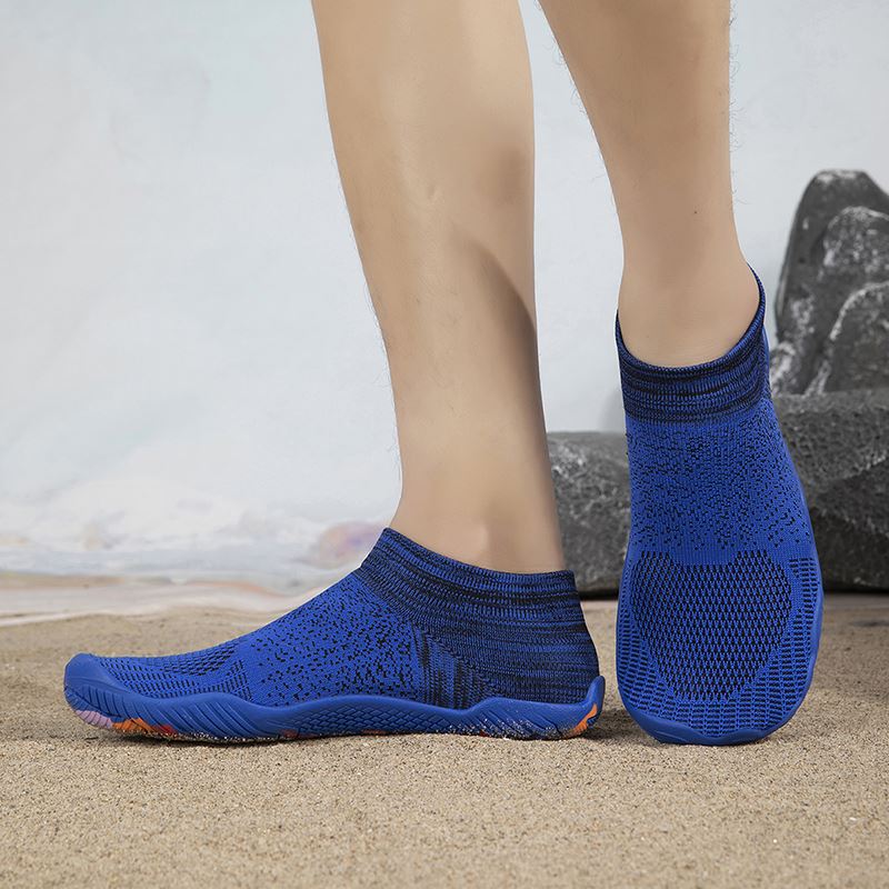 Wide-Toe Knit Sock Water Shoe in use, view 5