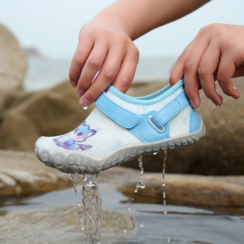 Kids Cartoon Water Shoe in use, view 1